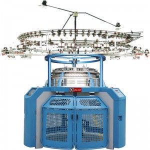 Jednoúčelový počítačový smyčcový kruhový pletecí stroj.